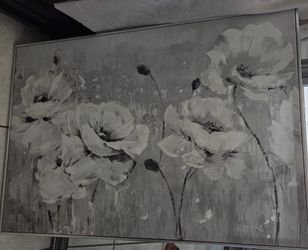 White Flowers wall art