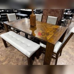 6 Piece Dining Table Set  - July 4th Special Sale 