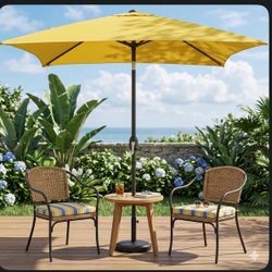 Brand New 6.5ft Yellow Umbrella - Base not included, but can be for $30)