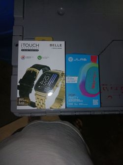 Un reloj y una bocina iTouch Smart watch JLAB
