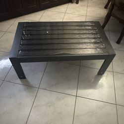 NEW OUTDOOR ALUMINUM COFFEE TABLE