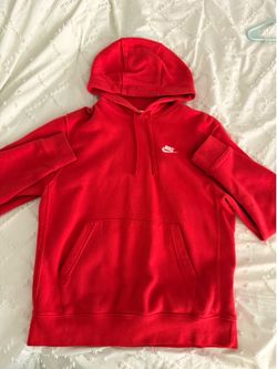 Red nike hoodie