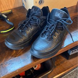 All Black Jordans Size 9