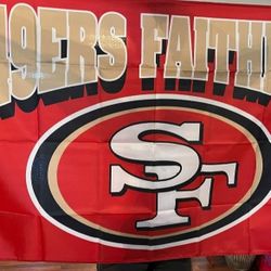 49ers Flag 5ftx3ft $20 Firm On Price