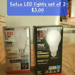 Satco LED Lights Set Of 2