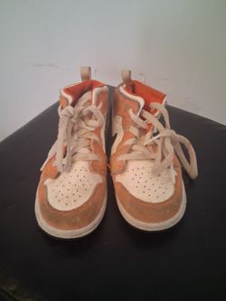 Nike Dunk High Orange White Sneakers