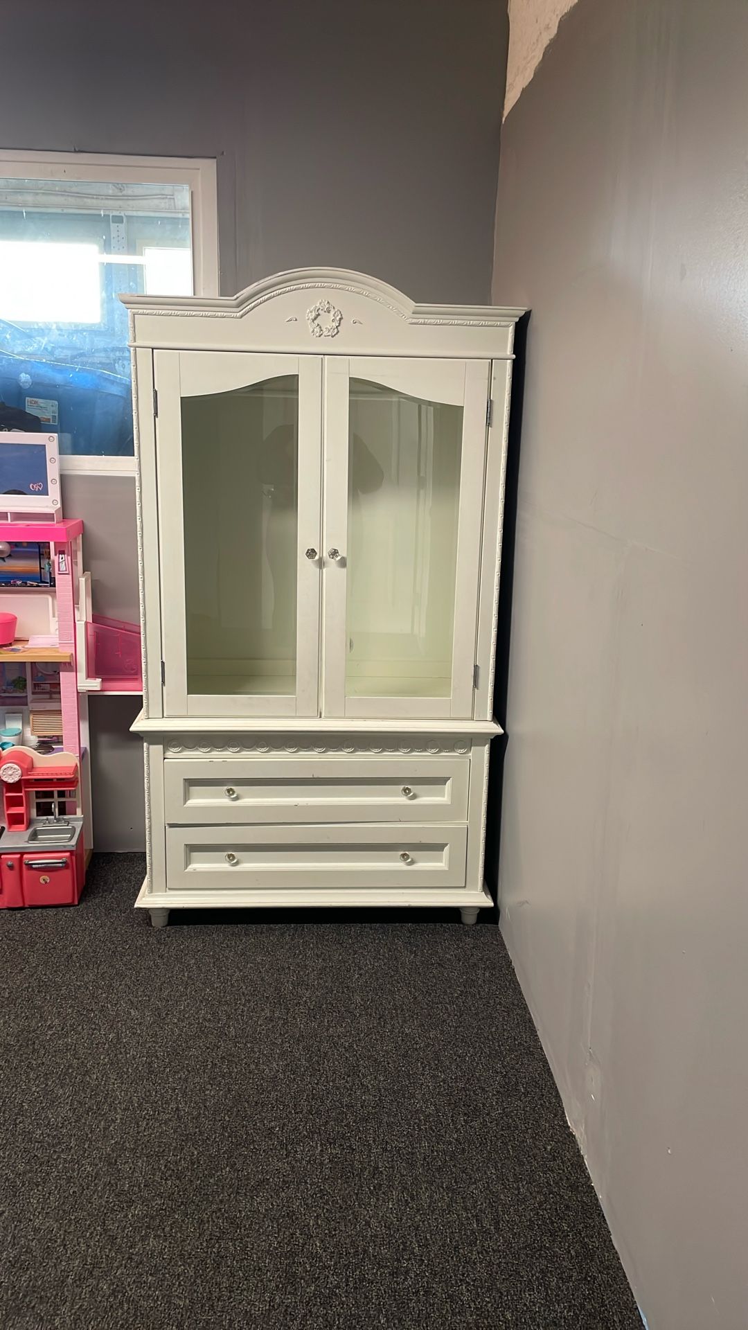 Armoire And Book Shelf For Girls 