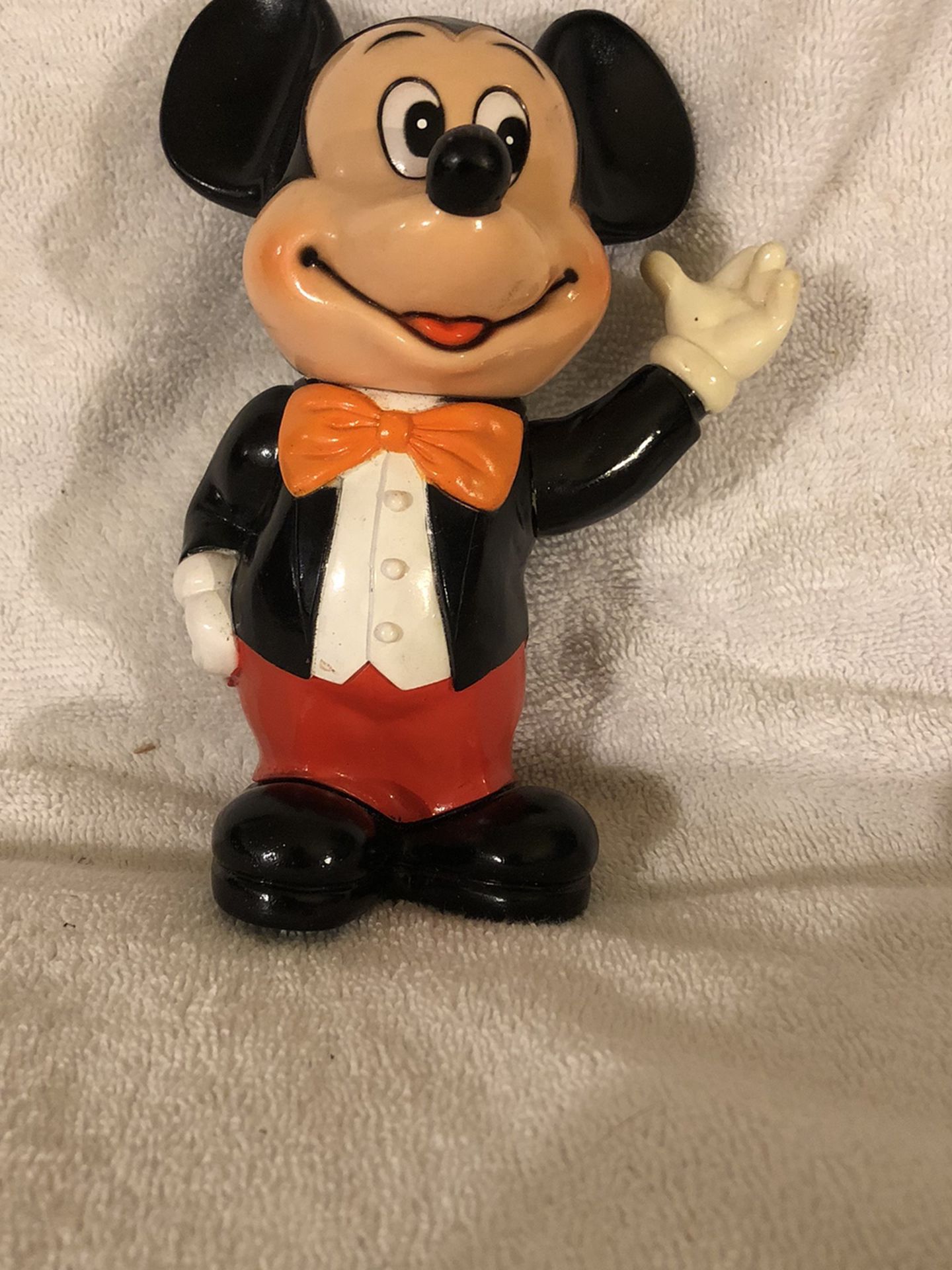 Vintage Mickey Mouse Bank Walt Disney Productions Rubber