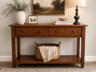 Console Table / Entryway Table / Sofa Table with 4 Drawers