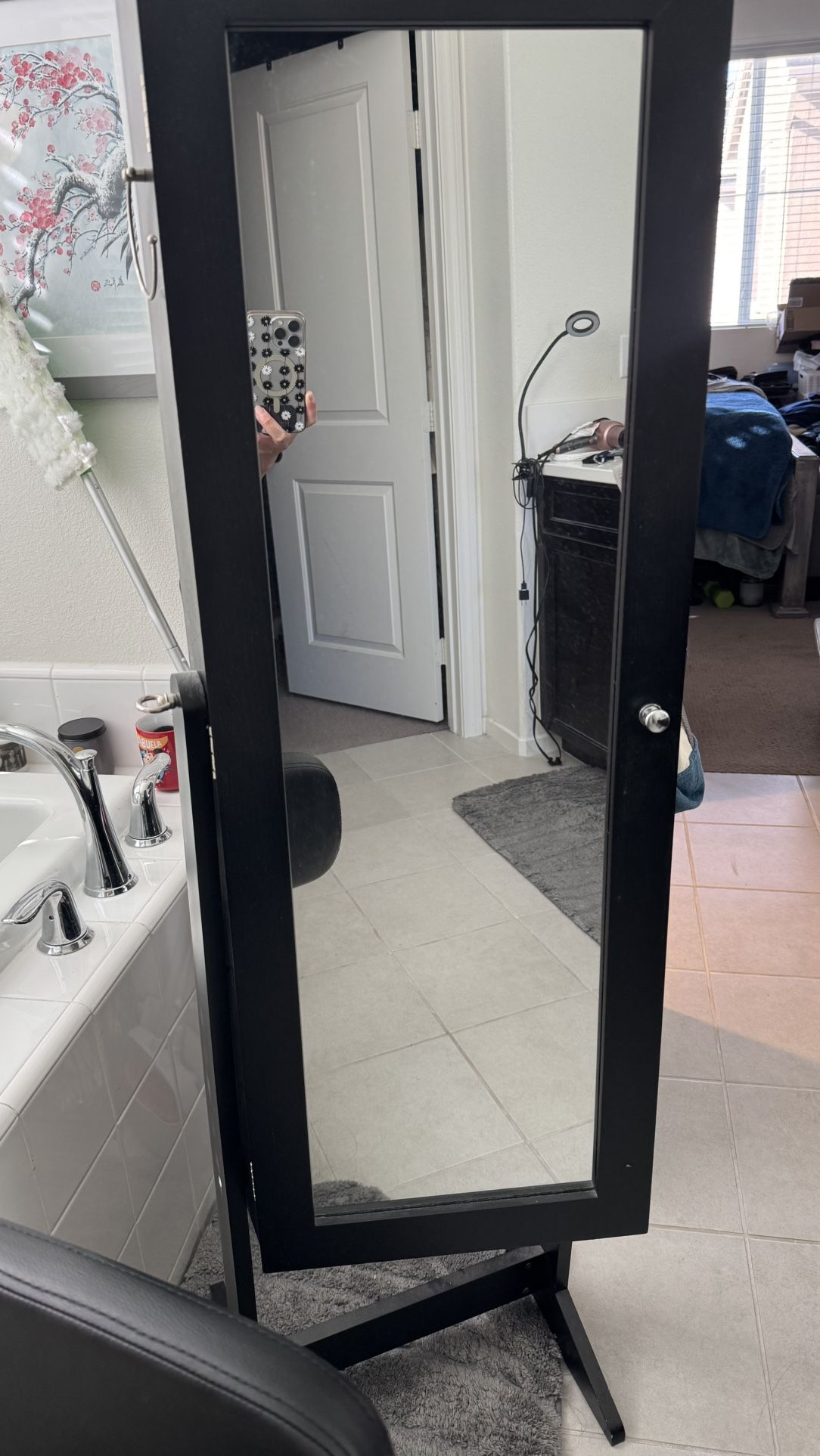 Jewelry Mirrored Cabinet Storage *Jewelry Not Included*