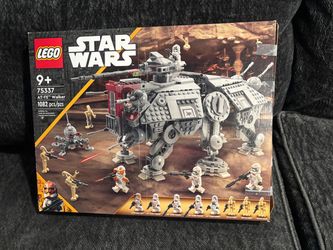 LEGO Star Wars AT-TE Walker 75337 w book and mini figs used