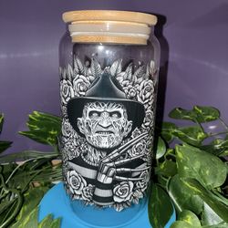 Freddy Krueger glass cup