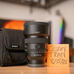 Sony 50mm f1.4 gm lens