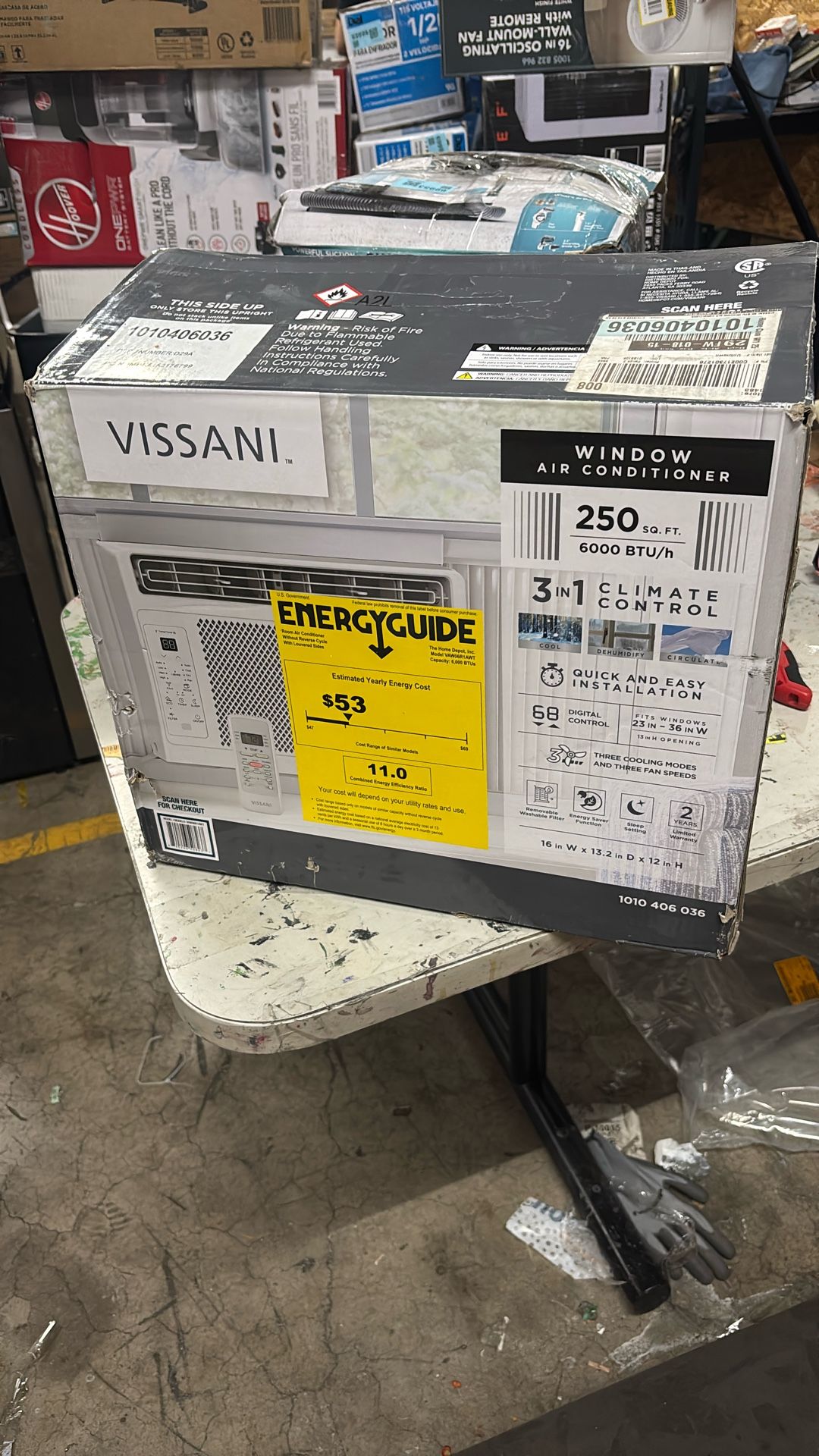 Brand New Window Ac Unused Unopened 250sq Ft 6000 Btu