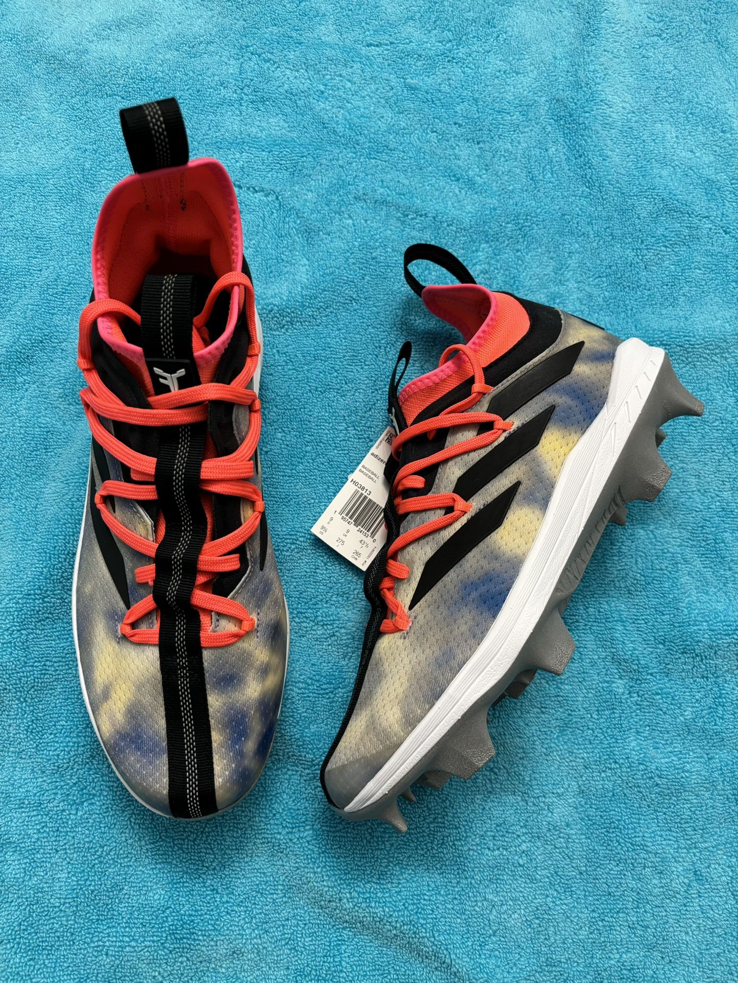 Adidas Daniel Patrick X Fernando Tatis Jr. Adizero Afterburner “Tie-Dye” Baseball Cleats Size 9.5
