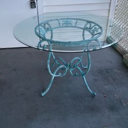 Glass Top Dining Table