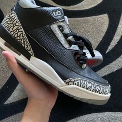 Jordan 3 Black Cements Size : 12