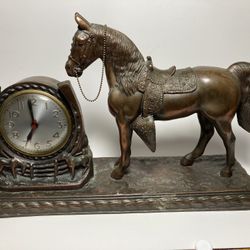 Horse Mantle Clock