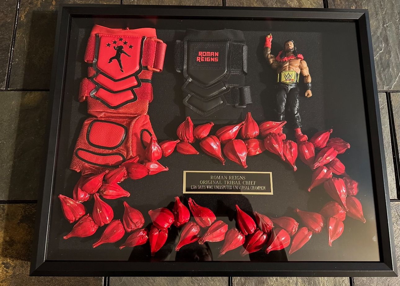 WWE ROMAN REIGNS CUSTOM SHADOWBOX