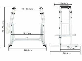 Akoyowerve Toilet Safety Grab Raul Frame Bar
