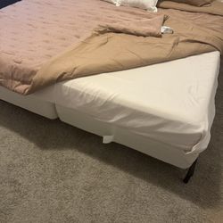 Queen Bed W/ box Springs And rails