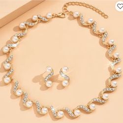  Wedding Dress Accessories Wave Shaped Pearl 