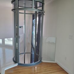 Glass wine cellar in all the measures