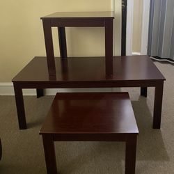 Chestnut 3 Set Coffee/Living Room Tables