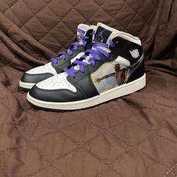  Used Jordan 1 Mid Black/White Size 6Y  $60 OBO