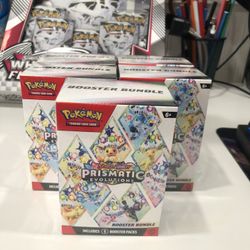 Prismatic Evolutions Booster Bundles Pokémon Cards