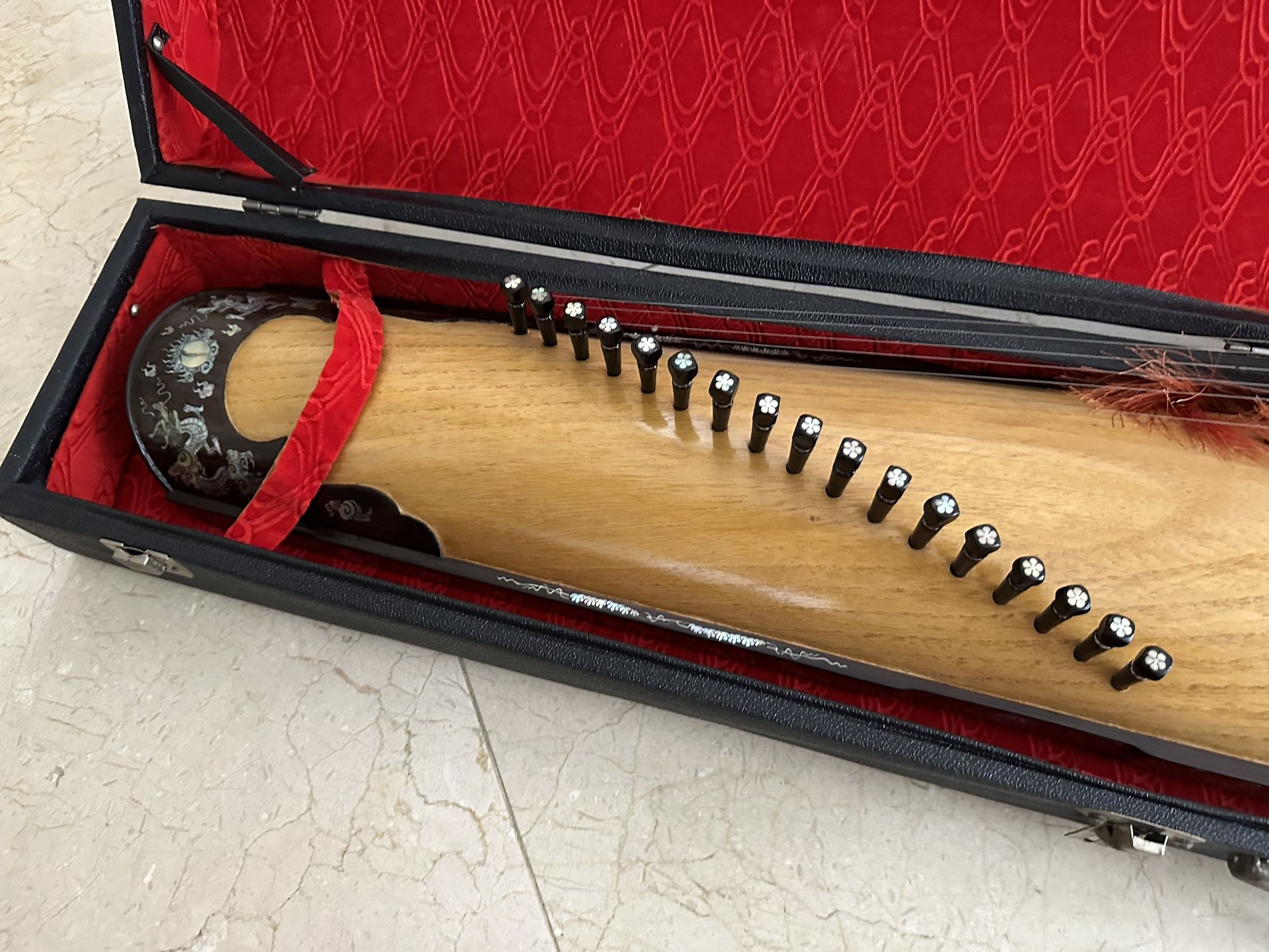 *VINTAGE* Vietnamese Chinese 16 STRING ZITHER INSTRUMENT 