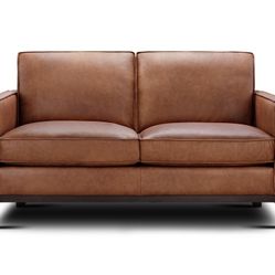 Leather Chelsea Honey Loveseat