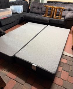 CALIFORNIA KING Size Box Spring (2-Piece Split) – Clean & Sturdy