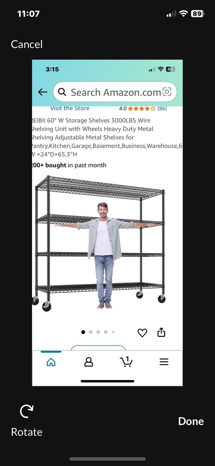 Wheels Heavy duty Metal shelving Adjustable antry, Kitchen, Garage, Bus., Warehouse