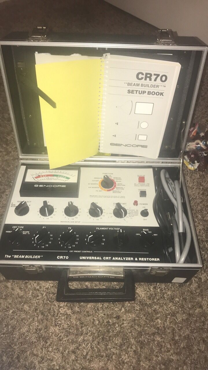 Sencore Cr70 the beam builder antique tube tester and restorer