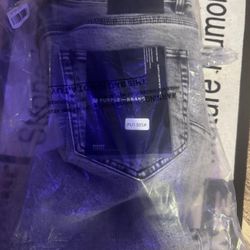 Light Grey Purple Jeans