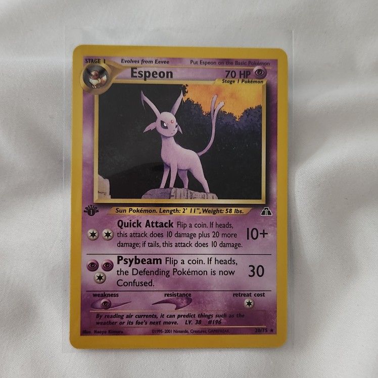 Espeon NH Neodestiny 1st Edition