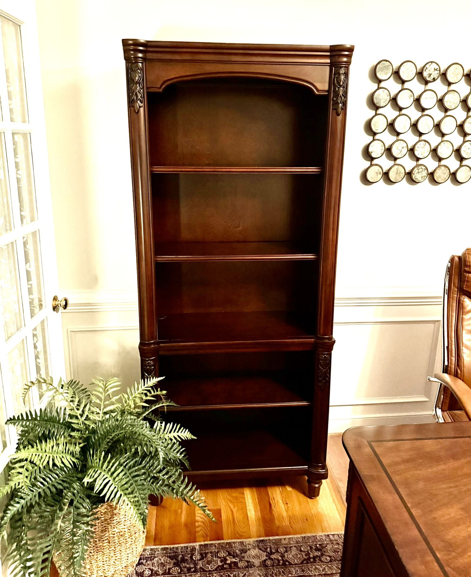 Solid Cherry Wood Bookcase