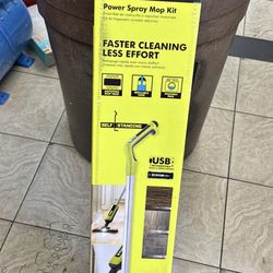 RYOBI USB Lithium Cordless Agitating Spray Mop Kit with 2.0 Ah Battery, Charging Cable, (2) Microfib