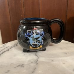 Harry Potter Black Cauldron Ceramic Coffee Mug Cup 23 Oz Hogwarts Ravenclaw Logo