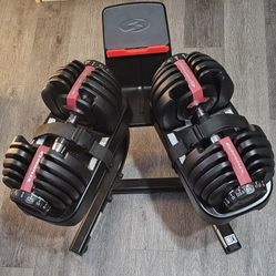 BOWFLEX DUMBELLS AND STAN NEW