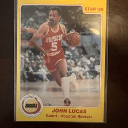 1986 Star John Lucas #21 Houston Rockets 