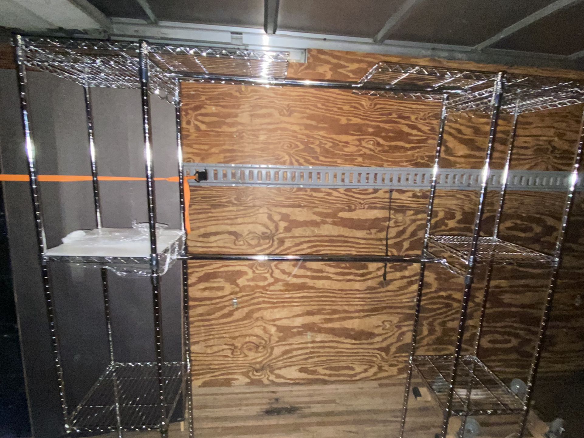 Expandable Metal Hanging Storage Rack Wardrobe with Shelves