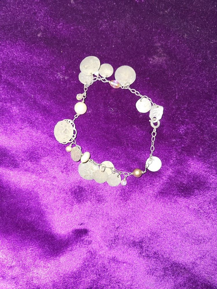 Holly Yashi Silver Charm Bracelet