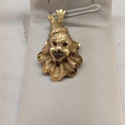 14K CLOWN CHARM BRACELET OR NECKLACE 