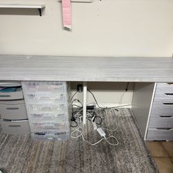 IKEA DESK LAGKAPTEN / ALEX DRAWERS 78”