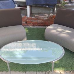 Office Furniture in exceptional condition with glass style side table