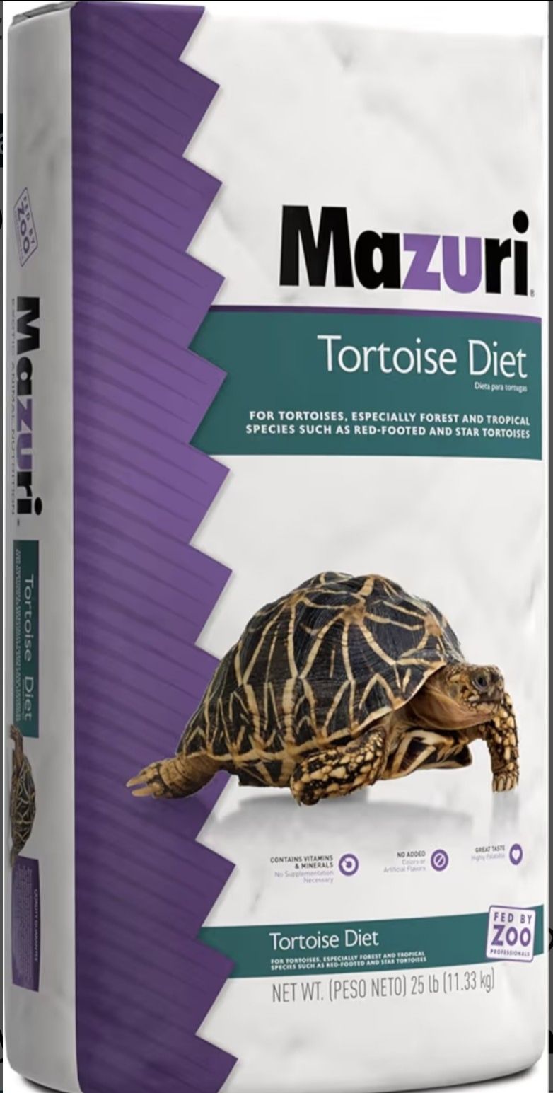 Tortoise food 25pound bag