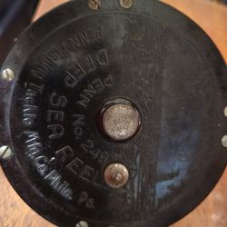 Penn Fishing Reel 249 Vintage 1930's Large Usa