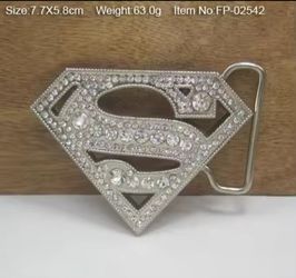 Superman belt buckle SHIPPING AVAILABLE